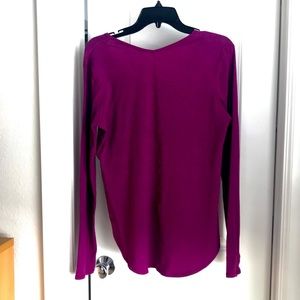 lululemon athletica Tops - Lululemon raspberry long sleeved yoga shirt lululemon athletica Tops - Lululemon raspberry long sleeved yoga shirt